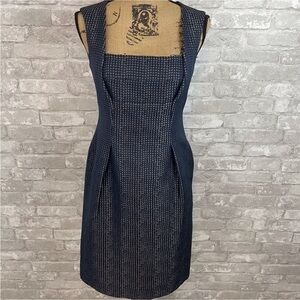 LIDA BADAY Jacquard Embroidered Sheath Dress